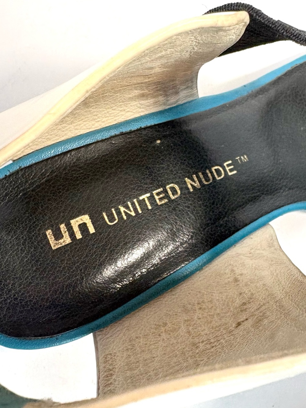 United Nude Colorblock Leather Heeled Sandals | 38 - Picture 5 of 10